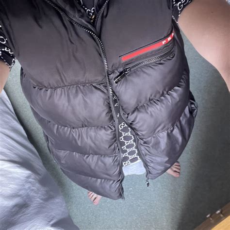 prada body warmer mens